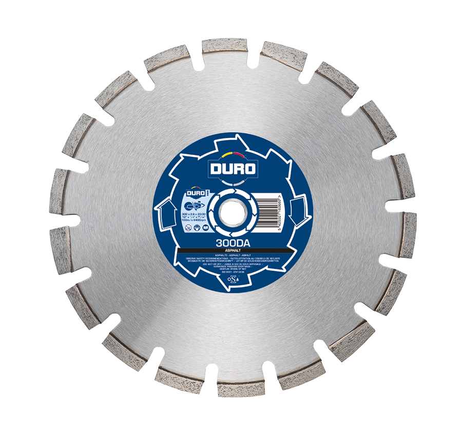 DURO - DA Disque Diamanté 300 & 350mm Asphalte Matériaux Abrasifs