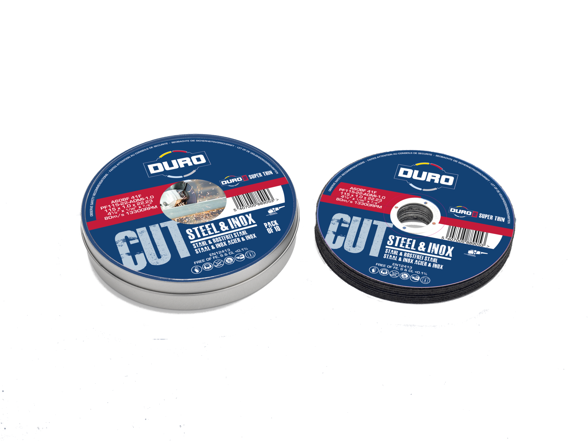 DURO - Disque à Tronçonner Plus Acier Inox