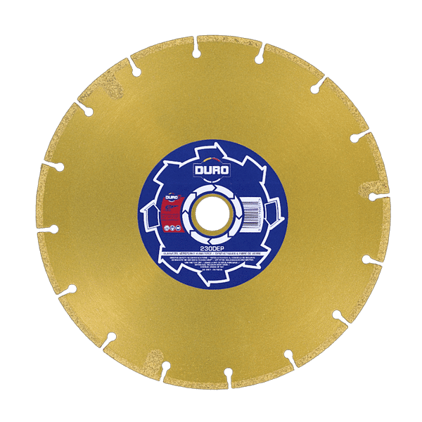 DURO - DEP Disque Diamanté 125 et 230mm Béton. Matériaux